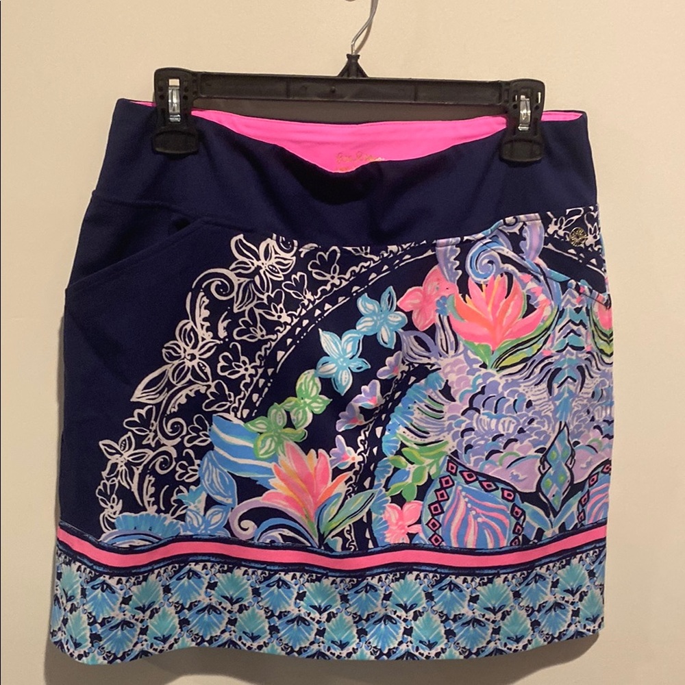 Lilly Pulitzer Vibrant Floral Pencil Skirt